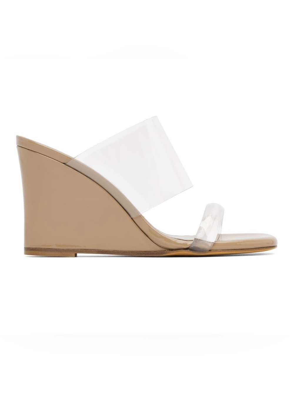 MARYAM NASSIR ZADEH IN DESERT PATENT OLYMPIA WEDGE SIZE 36.5